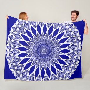 Blue Sapphire Tristyns Mandala Fleecedecke