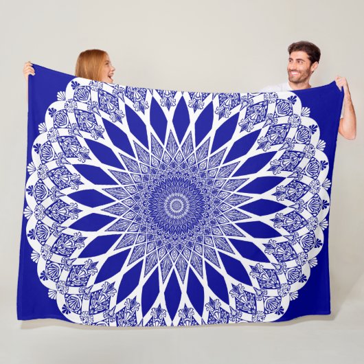 Blue Sapphire Tristyns Mandala Fleecedecke (Beispiel)