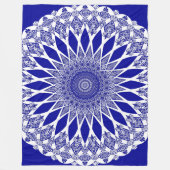 Blue Sapphire Tristyns Mandala Fleecedecke (Vorderseite)