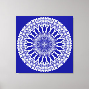 Blue Sapphire Tristyns Mandala Leinwanddruck