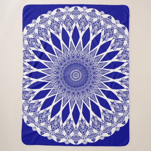 Blue Sapphire Tristyns Mandala Sherpadecke (Vorderseite)