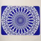 Blue Sapphire Tristyns Mandala Sherpadecke (Vorderseite (Horizontal))
