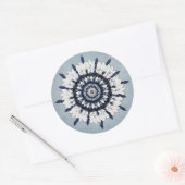 Blue Sash Mandala Art Sticker (Umschlag)