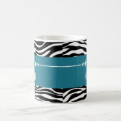 Blue Sassy Star Zebra Tasse (Mittel)