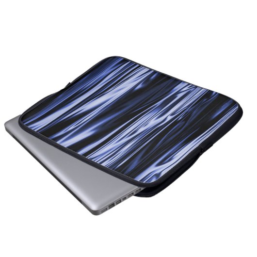 Blue Satin...... Laptopschutzhülle (Vorne Knopf)
