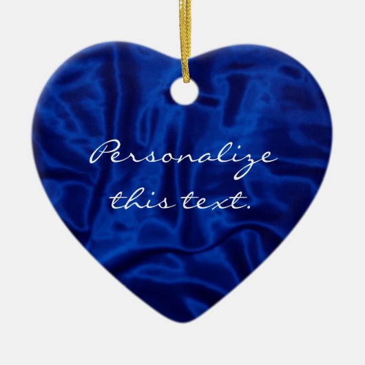 Blue Satin Weihnachtsschmuck (Vorne)