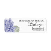 Blue Save The Date Custom Name Return Address (Vorne)