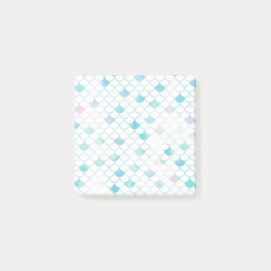 Blue Scales Post-It Notes Klebezettel (Vorderseite)