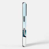 Blue Scallop Border Case-Mate iPhone Hülle (Rückseite / Rechts)