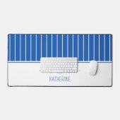 Blue Scallop Seashells Personalisiert Schreibtischunterlage (Tastatur & Maus)