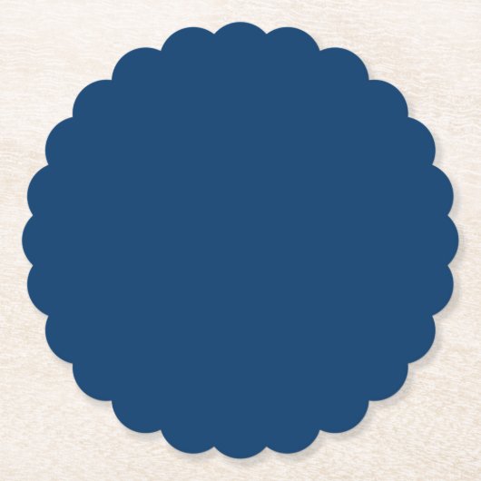 Blue Scalloped Paper Untersetzer (Vorderseite)