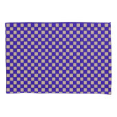 Blue Schach Reversible Pillow Case Kissenbezug (Vorderseite)