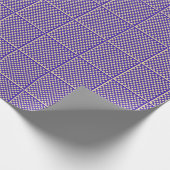Blue Schach Wrapping Paper Geschenkpapier (Ecke)