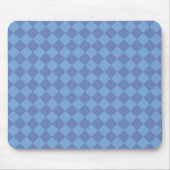Blue Schachbrett Diamond Pattern Mousepad (Vorne)