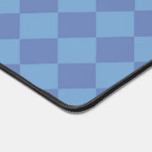 Blue Schachbrett Diamond Pattern Schreibtischunterlage (Ecke)