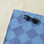 Blue Schachbrett Diamond Pattern Strandtuch (Beispiel)