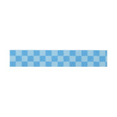 Blue Schachbrett Glitzer Einladungsbanderole (Flach)