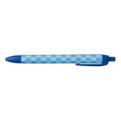 Blue Schachbrett Glitzer Kugelschreiber (Unterseite)