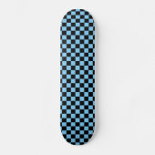 Blue Schachbretts Skateboard (Vorderseite)