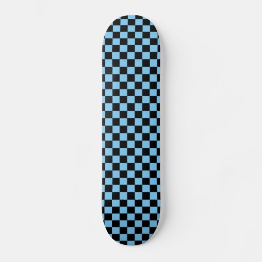 Blue Schachbretts Skateboard (Vorderseite)