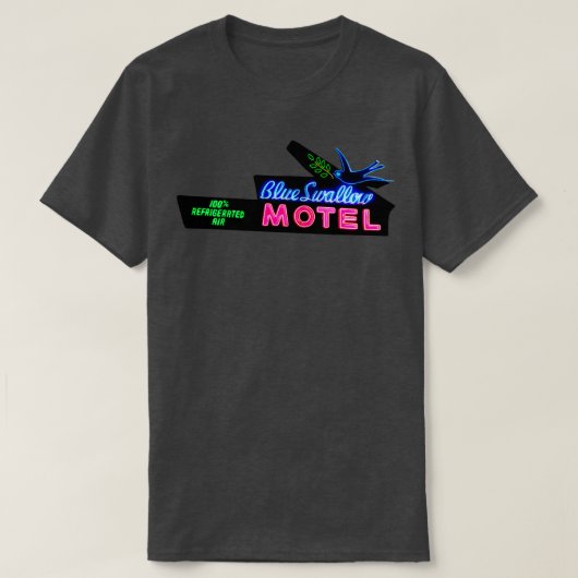 Blue Schlucken Motel Neon Schildkröte 66 T-Shirt (Design vorne)