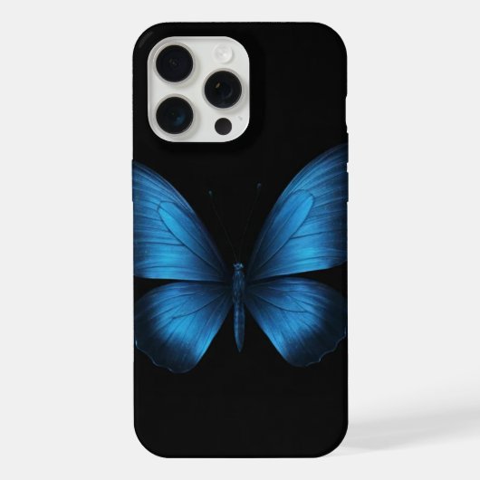 Blue Schmetterling Phone Case iPhone Hülle (Rückseite)