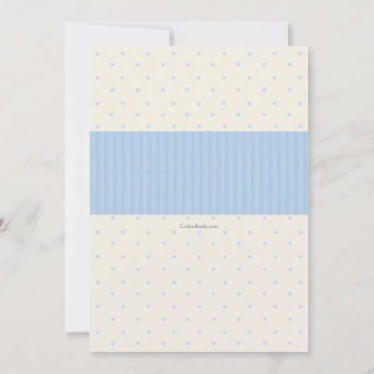 Blue Schnuller Baby Dusche Einladung (Rückseite)