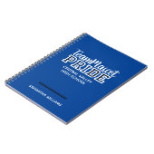 Blue School Pride Mascot Name Notebook Notizblock (Linke Seite)