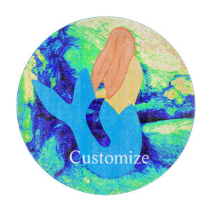 Blue-Schwanz-Meerjungfrau-Design Thunder_Cove Schneidebrett