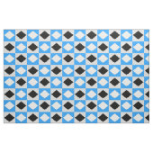 Blue Schwarz-weiß Geometric Rhombus Diamond Stoff (Fat Quarter (45,7 x 55,9 cm))