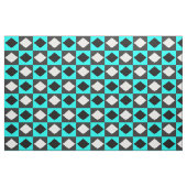 Blue Schwarz-weiß Geometric Rhombus Diamond Stoff (Fat Quarter (45,7 x 55,9 cm))