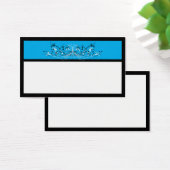 Blue Schwarz-weiß Scrolls Fvor Cards (Schreibtisch)