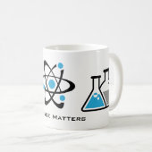 Blue Science Materie Design Tasse (VorderseiteRechts)