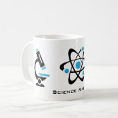 Blue Science Materie Design Tasse (Vorderseite Links)