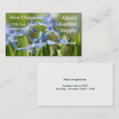 Blue Scilla Business Card Visitenkarte (Vorne/Hinten)