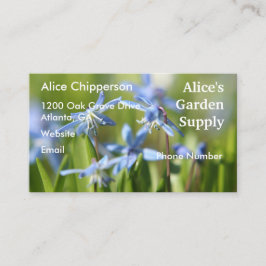 Blue Scilla Business Card Visitenkarte