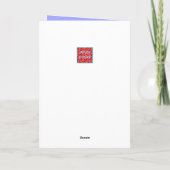 Blue Scilla siberica (Wood Squill) Blume Karte (Rückseite)