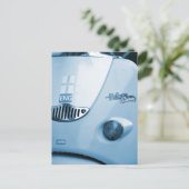 Blue Scooter Postkarte (Stehend Vorderseite)