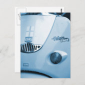 Blue Scooter Postkarte (Vorne/Hinten)