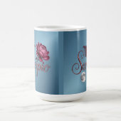 Blue Scorpio Glyph Moon Peony Morphing Mug Verwandlungstasse (Zentrum)