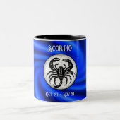 Blue Scorpio Tasse (Mittel)