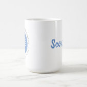 Blue Scorpio Tracks Zodiac Star Sign Coffee Tasse (Mittel)