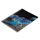 Blue Scorpion Glow Notebook Notizblock (Linke Seite)
