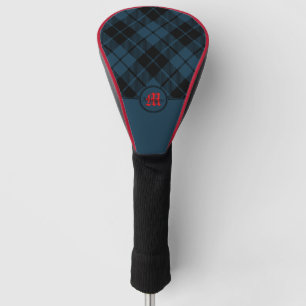 Blue Scott Kariert Red Monogram Golf Headcover
