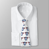 Blue Scottish Dragon Saint Andrew's Cross Krawatte (Gebunden)