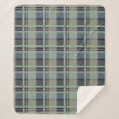 Blue Scottish Lady Tartan Pattern Sherpadecke (Vorderseite)