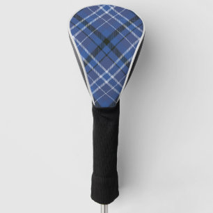 Blue Scottish Tartan Chic Stylish Pattern Golf Headcover