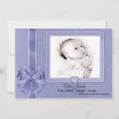 Blue Scrap Baby Ankündigung (Vorderseite)