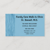 Blue Scratch Background Visitenkarte (Vorderseite)