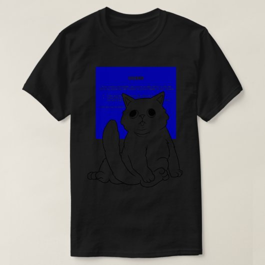 Blue Screen Cat von Tobe Fonseca T-Shirt (Design vorne)
